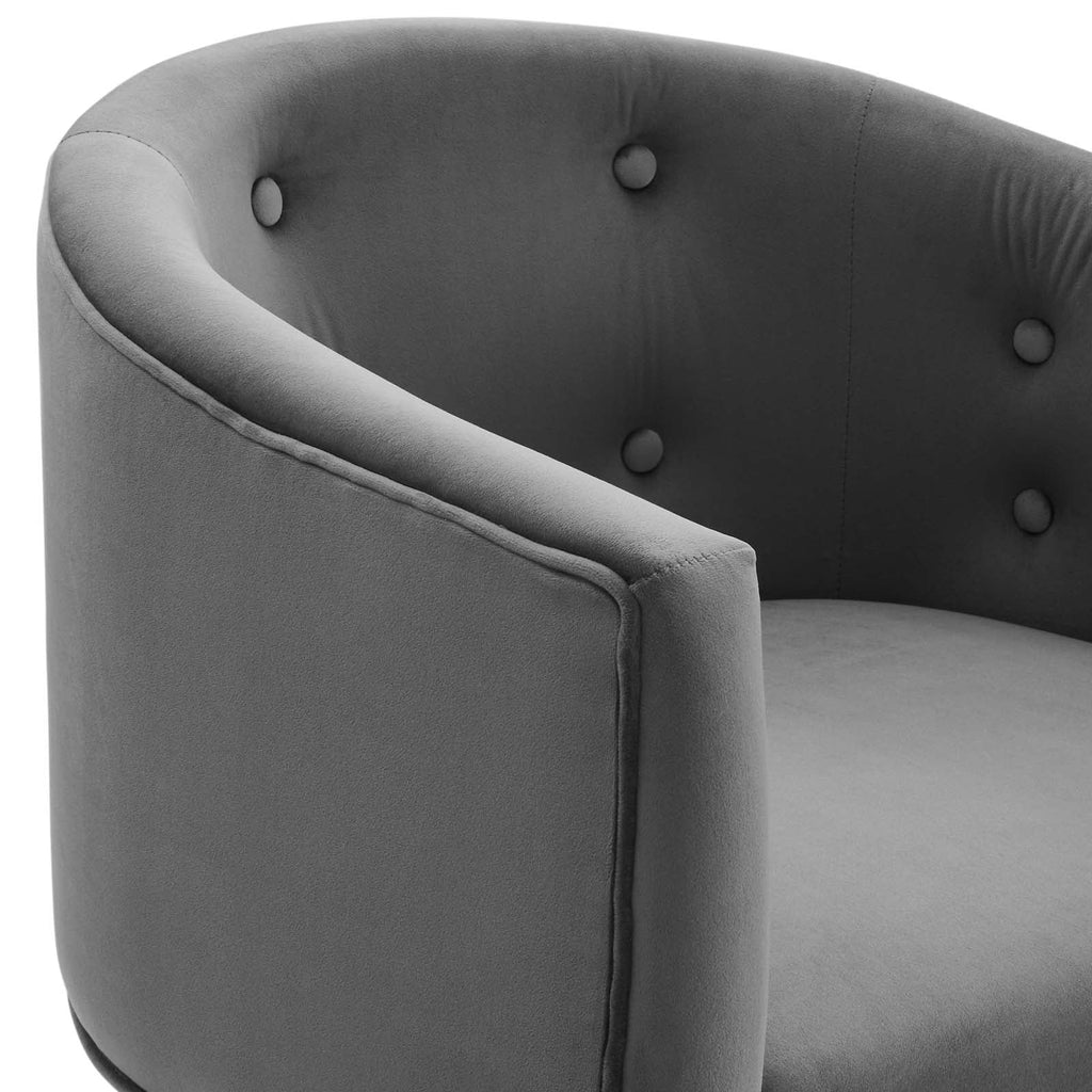 Savour Tufted Performance Velvet Accent Chairs Set of 2 by Modway