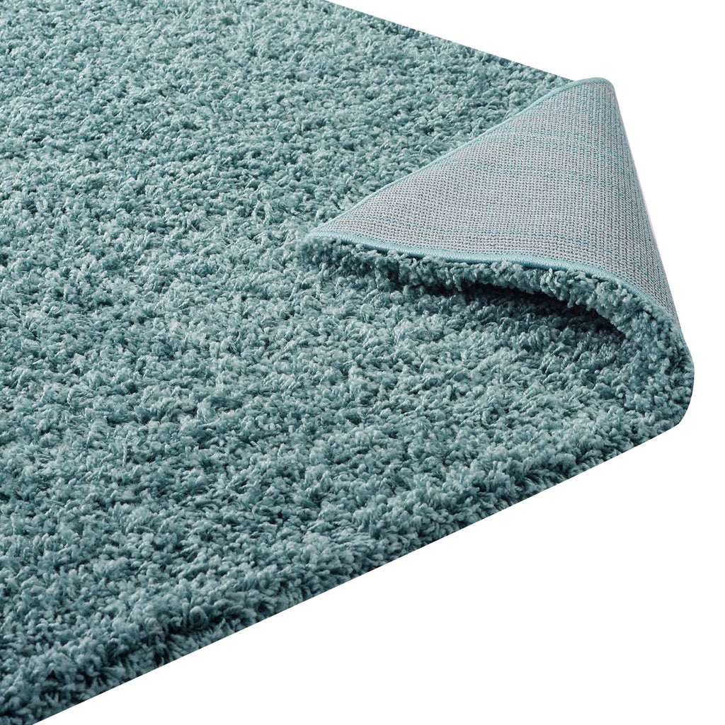 Enyssa Solid 5x8 Shag Area Rug by Modway