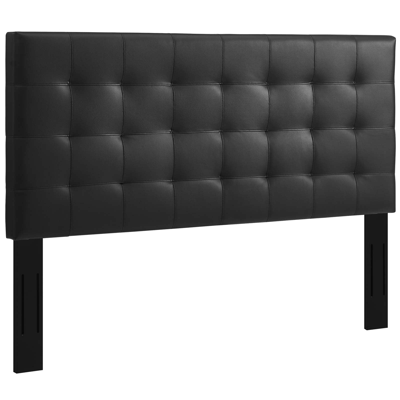 Paisley Tufted Upholstered Faux Leather King and California King Headboard by Modway