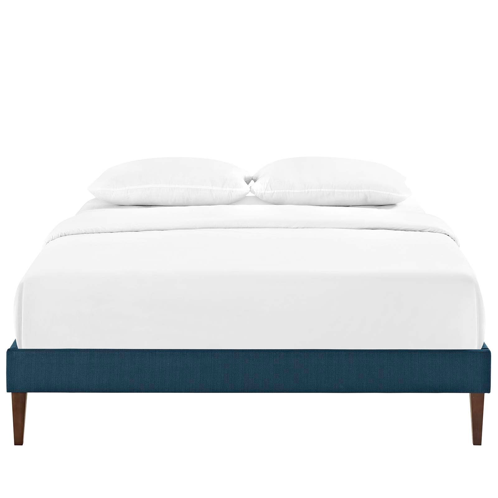 Tessie Fabric Full Bed Frame with Squared Tapered Legs by Modway