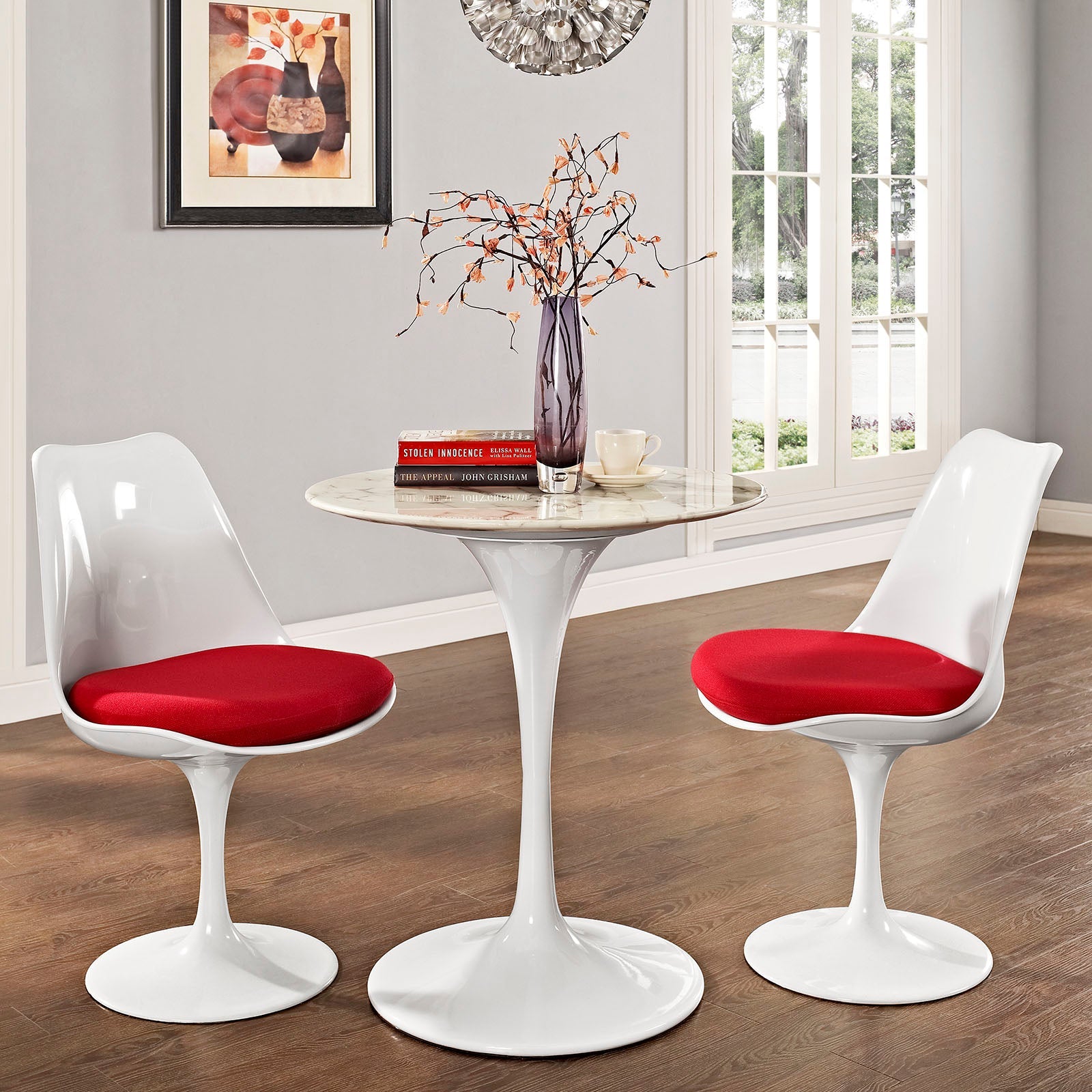 Lippa 28" Round Faux Marble Dining Table by Modway