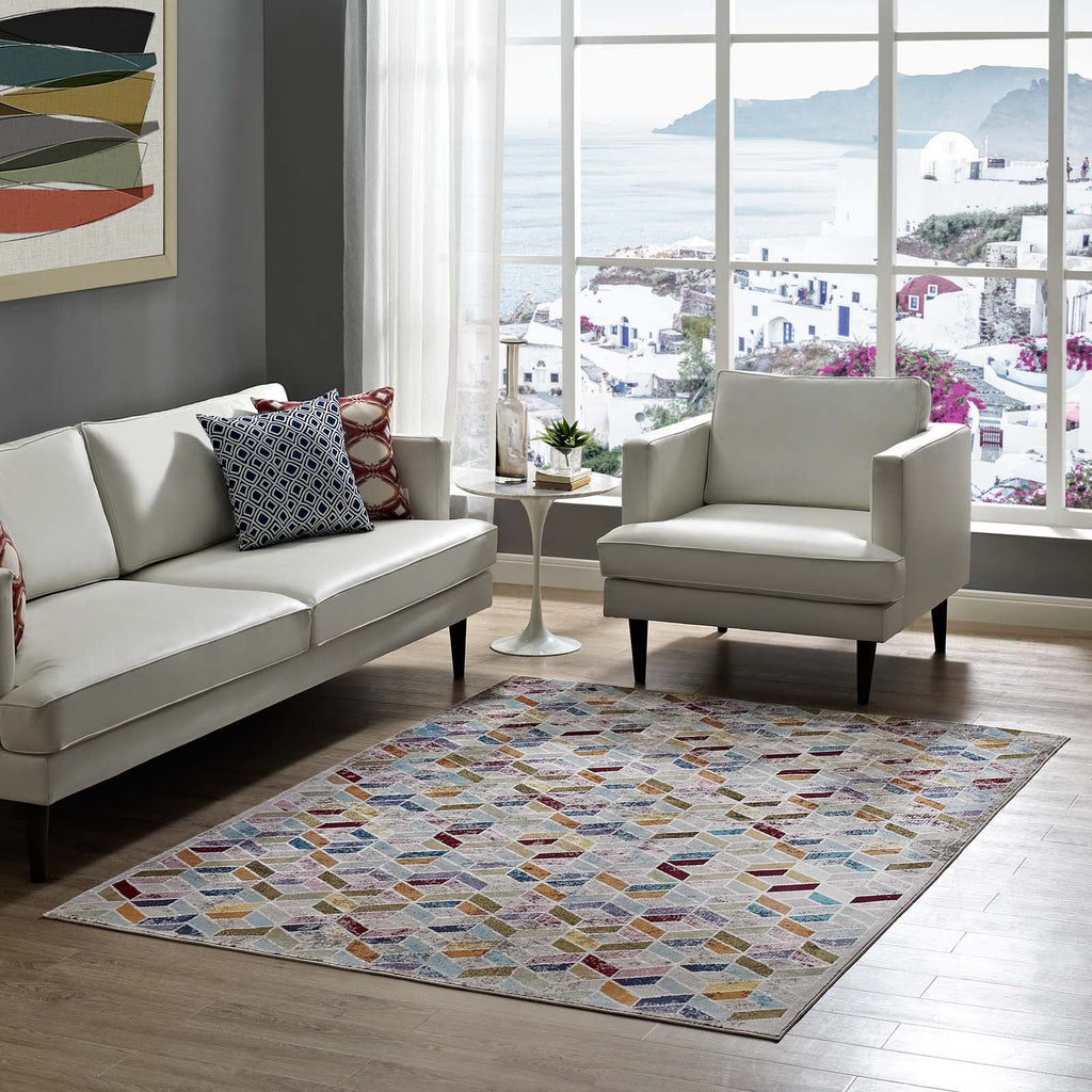 Laleh Geometric Mosaic 4x6 Area Rug by Modway