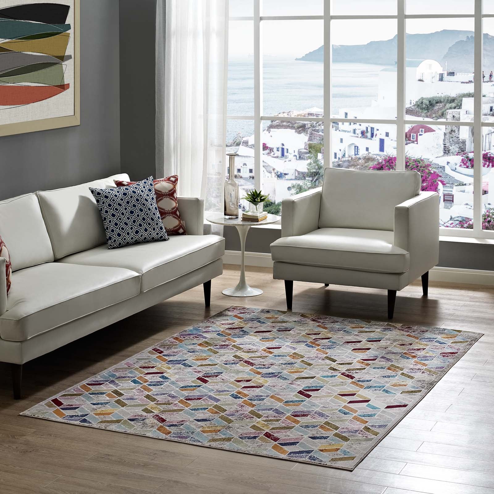 Laleh Geometric Mosaic 4x6 Area Rug by Modway