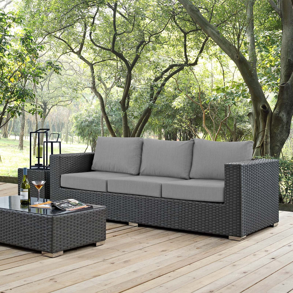 Sojourn Outdoor Patio Sunbrella¨ Sofa by Modway