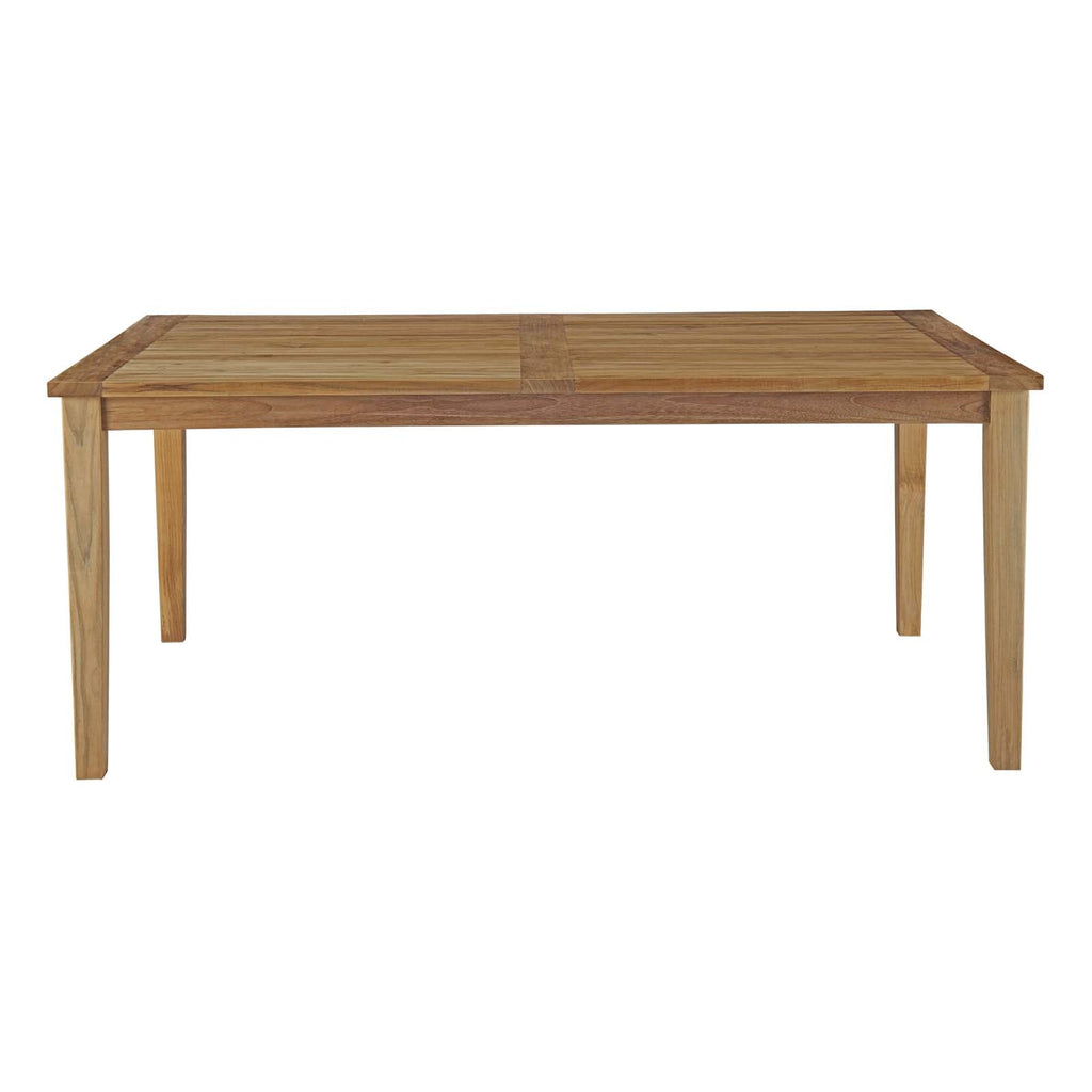 Marina 72" Outdoor Patio Teak Dining Table by Modway