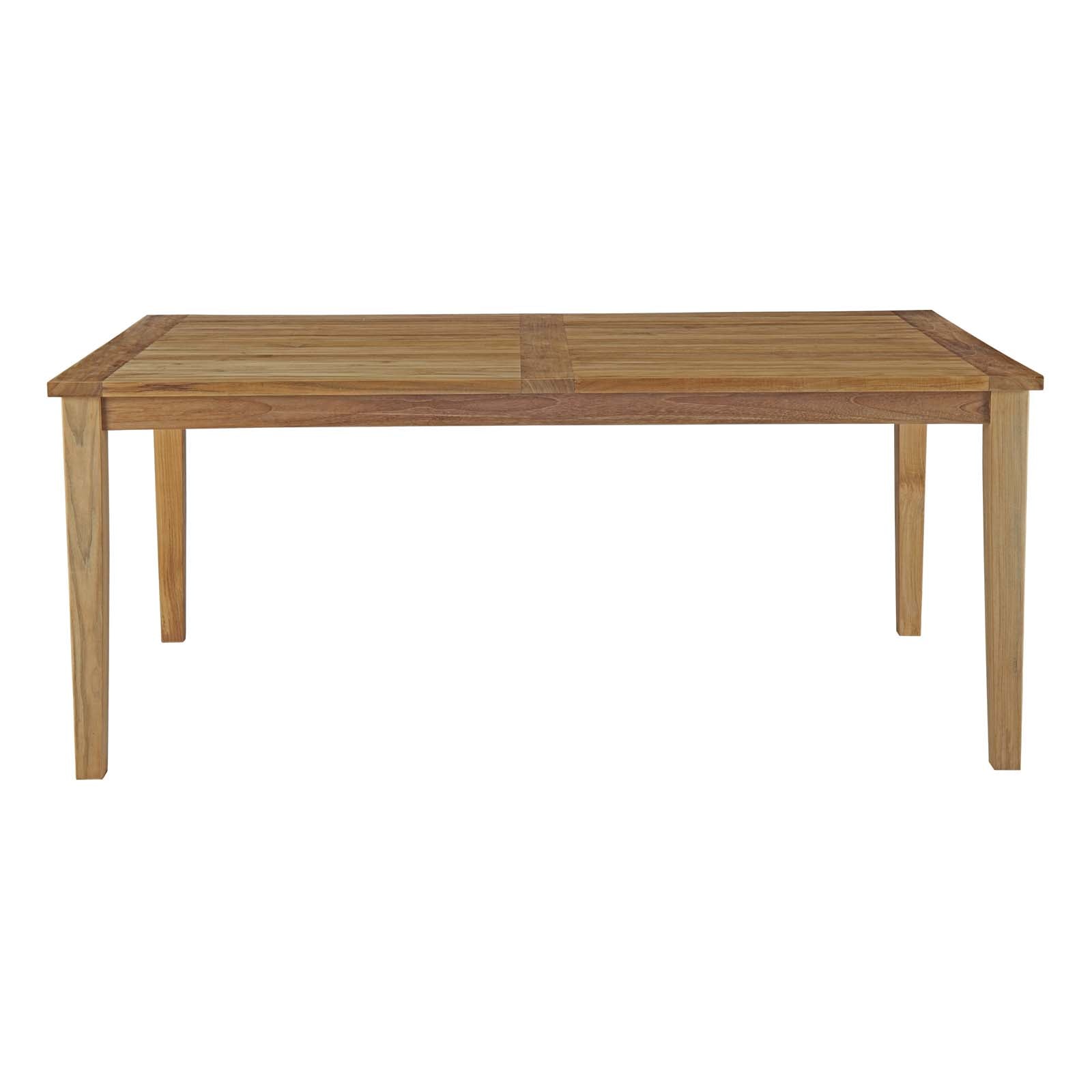 Marina 72" Outdoor Patio Teak Dining Table by Modway