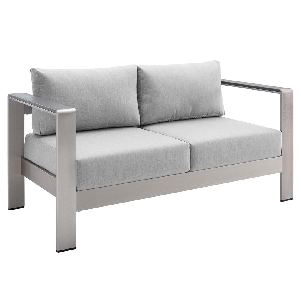 Shore 7 Piece Sunbrella¨ Fabric Outdoor Patio Aluminum Set by Modway