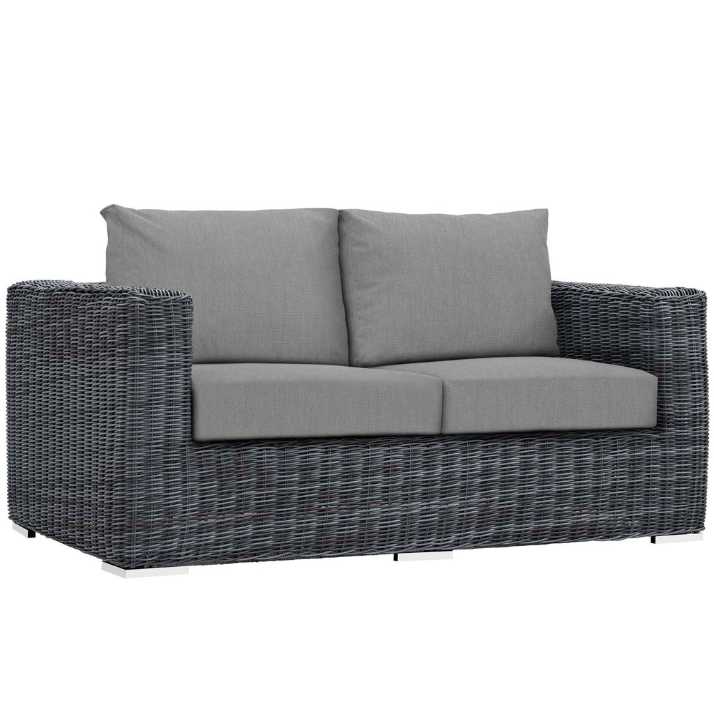 Summon 5 Piece Outdoor Patio Sunbrella¨ Sectional Set by Modway