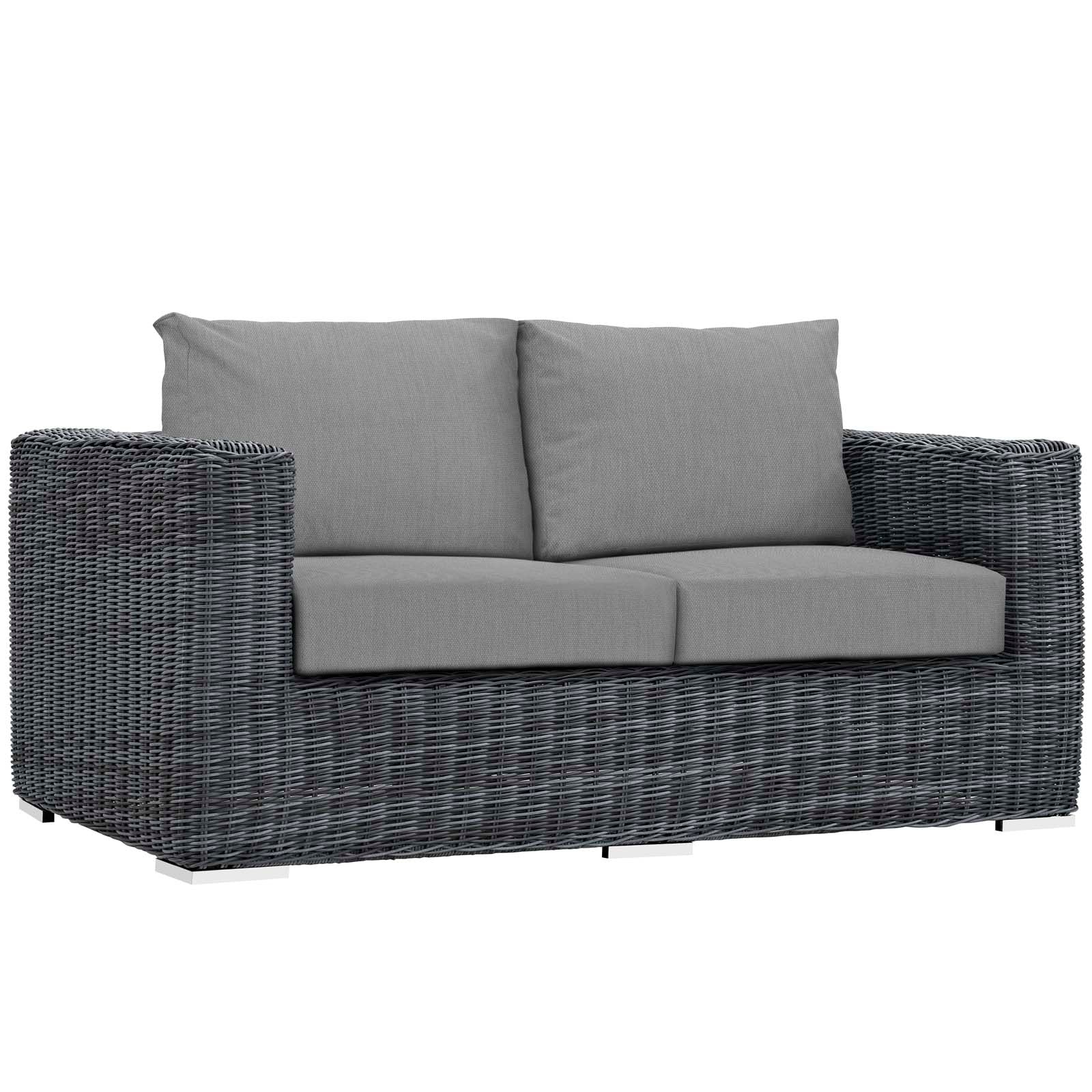 Summon 5 Piece Outdoor Patio Sunbrella¨ Sectional Set by Modway