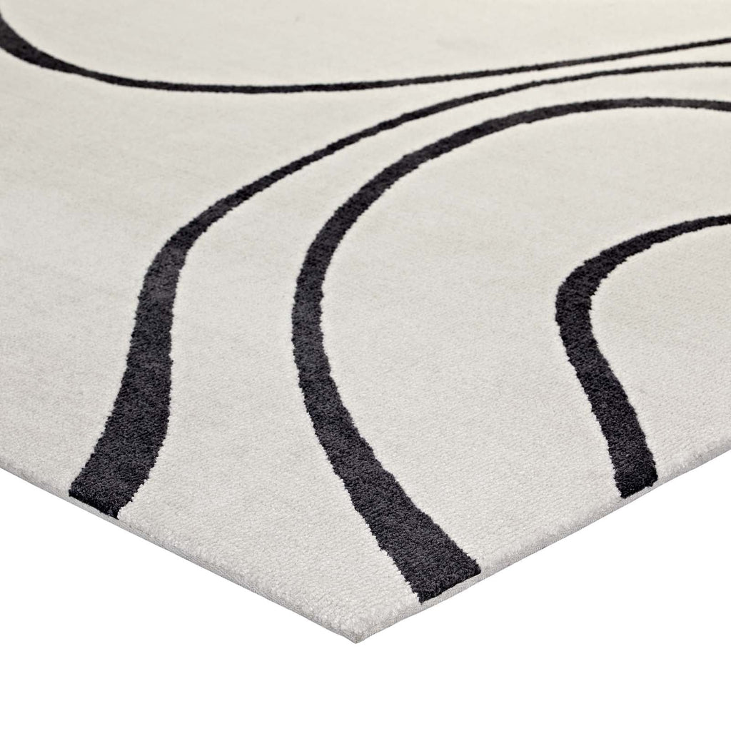 Therese Abstract Swirl 5x8 Area Rug by Modway