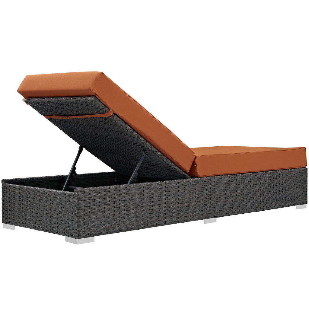 Sojourn Outdoor Patio Sunbrella¨ Chaise Lounge by Modway