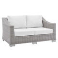 Conway Sunbrella¨ Outdoor Patio Wicker Rattan Loveseat by Modway