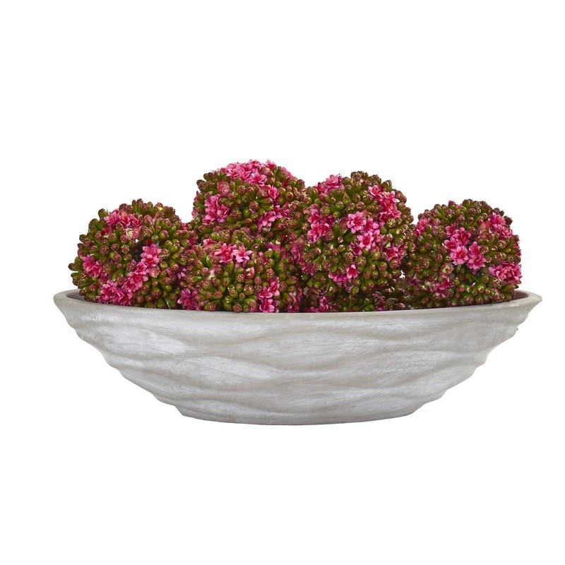 4"  Artificial Kalanchoe Ball (Set of 6)