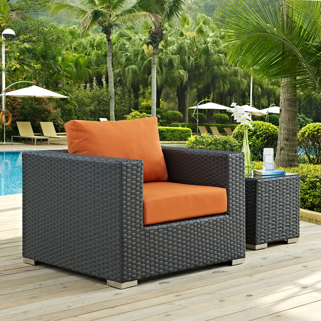 Sojourn Outdoor Patio Sunbrella¨ Armchair by Modway