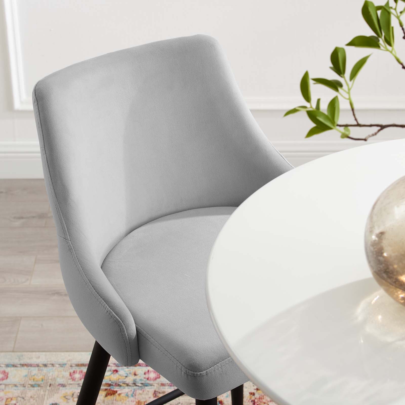 Adorn Performance Velvet Bar Stool by Modway