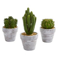 8"  Cactus Artificial Plant (Set of 3)