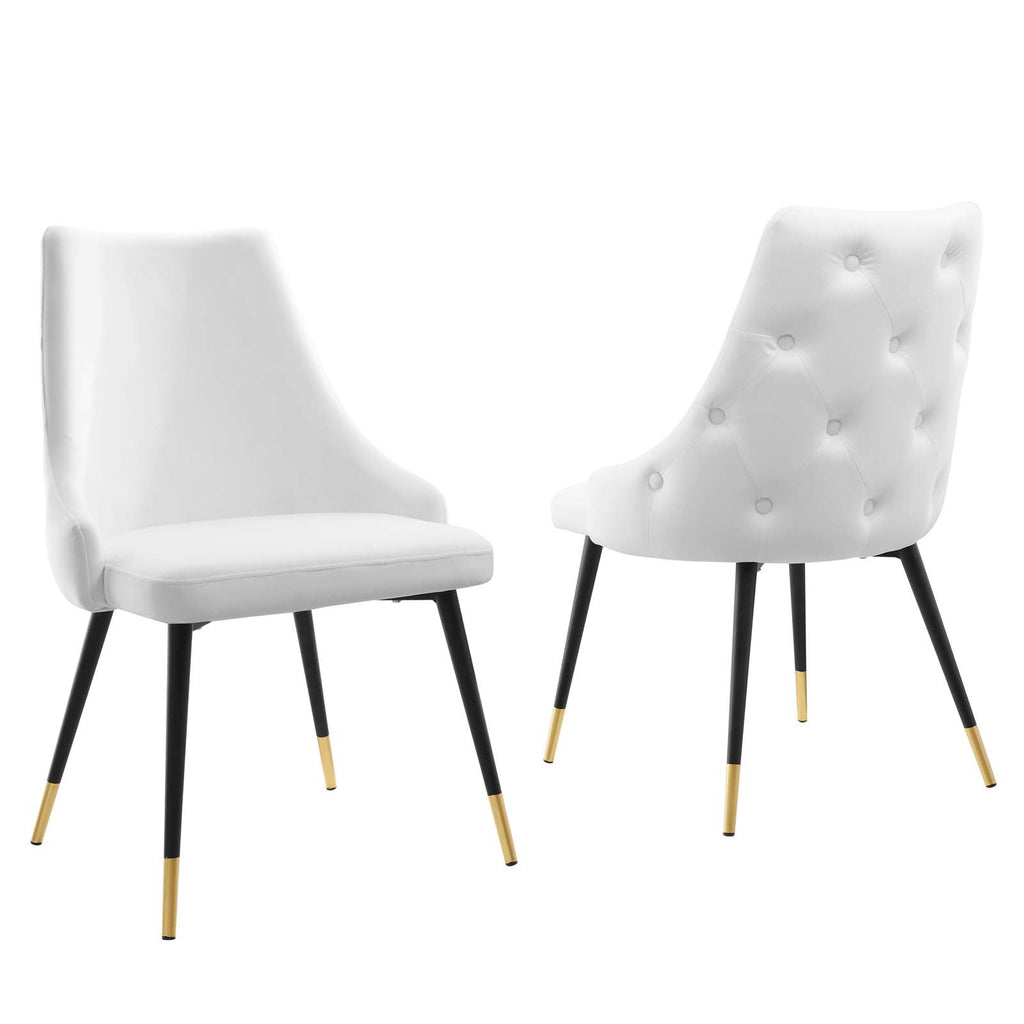 Adorn Performance Velvet Dining Side Chair Set of 2 by Modway