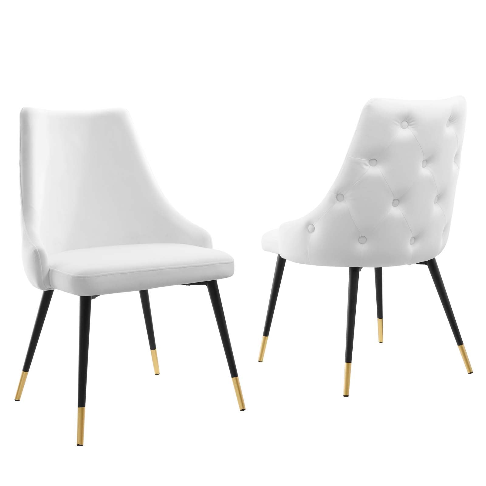 Adorn Performance Velvet Dining Side Chair Set of 2 by Modway