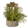 12"  Rosemary Artificial Plant in Faucet Planter