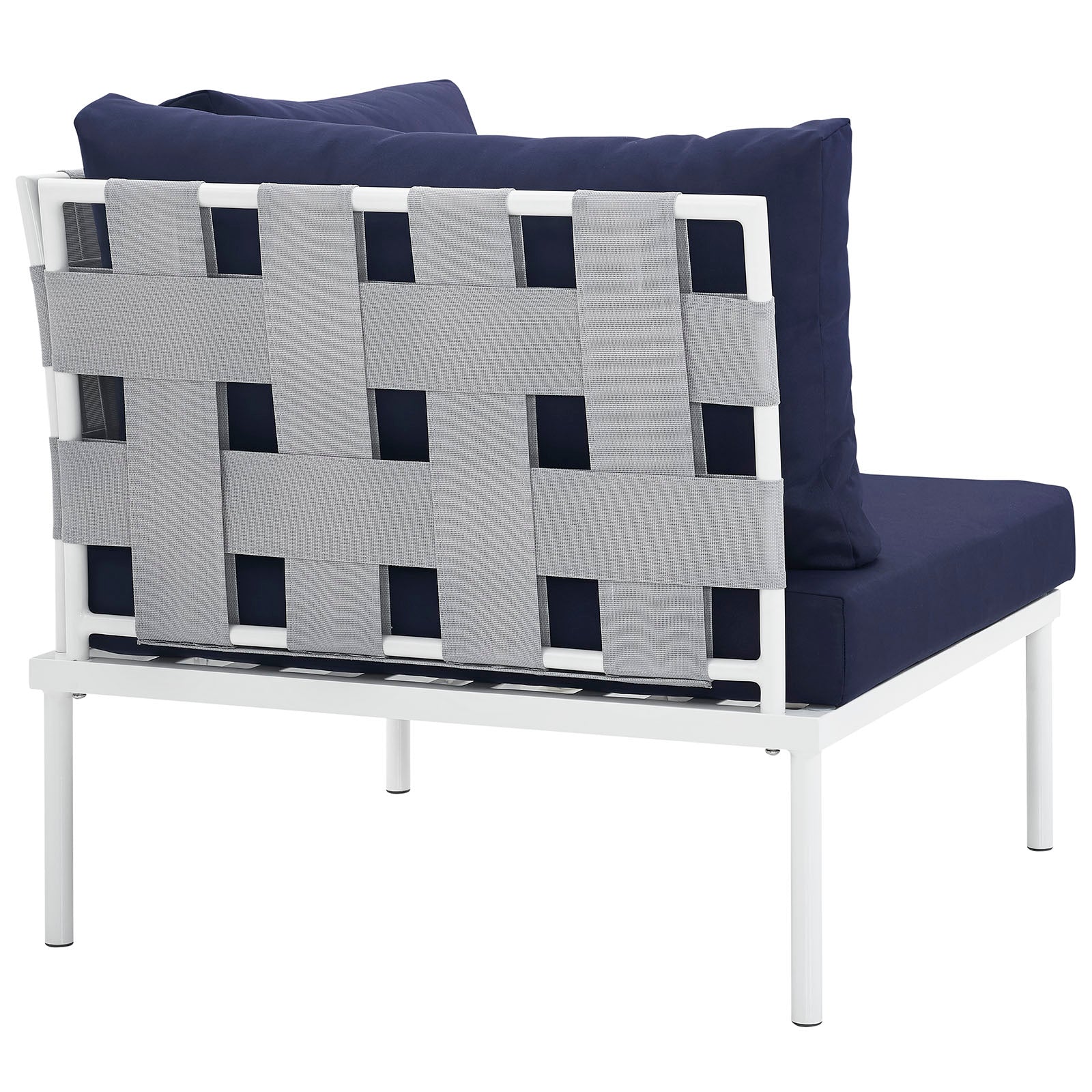 Harmony Outdoor Patio Aluminum Corner Sofa by Modway