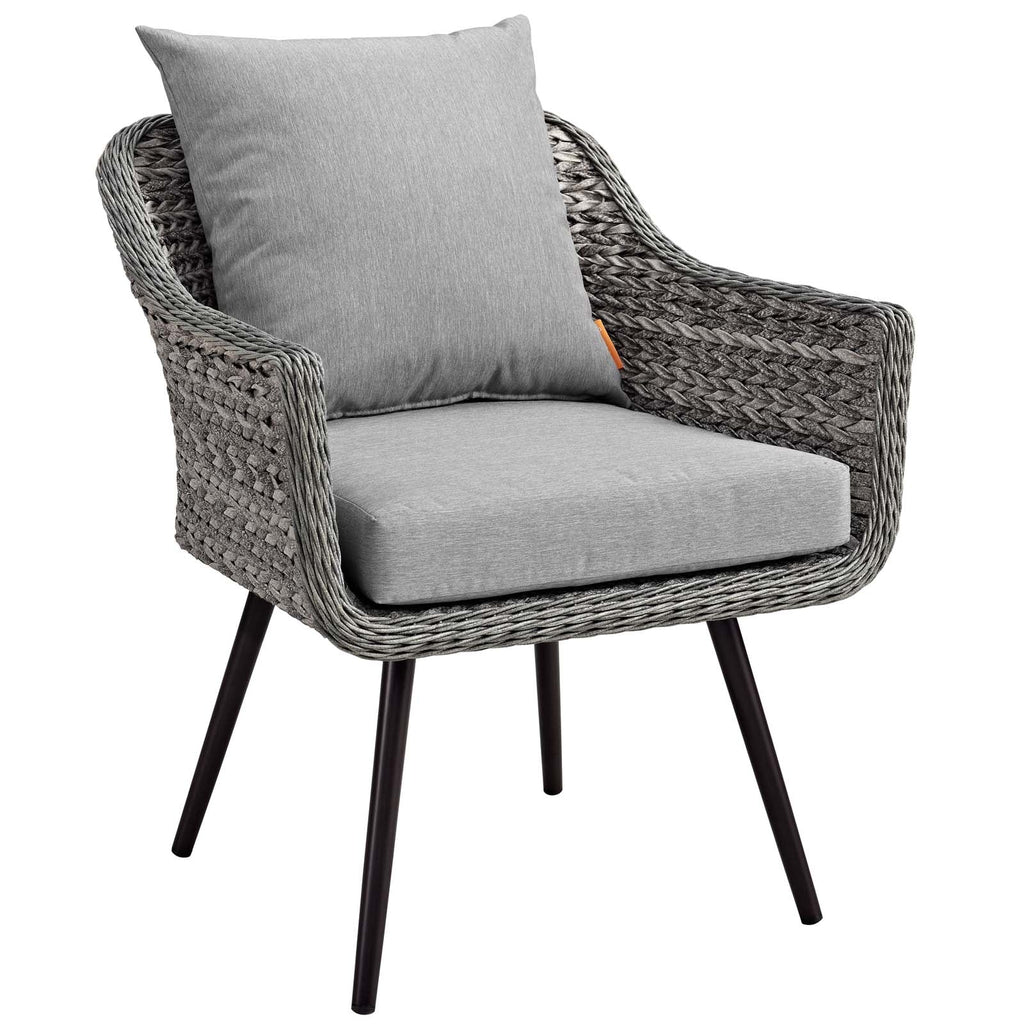 Endeavor 2 Piece Outdoor Patio Wicker Rattan Loveseat and Armchair Set by Modway