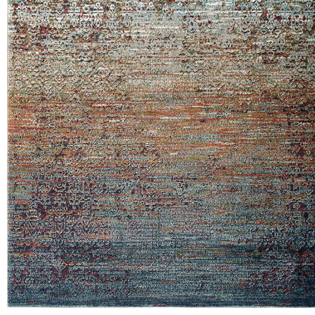 Tribute Jacinda Rustic Distressed Vintage Lattice 5x8 Area Rug by Modway