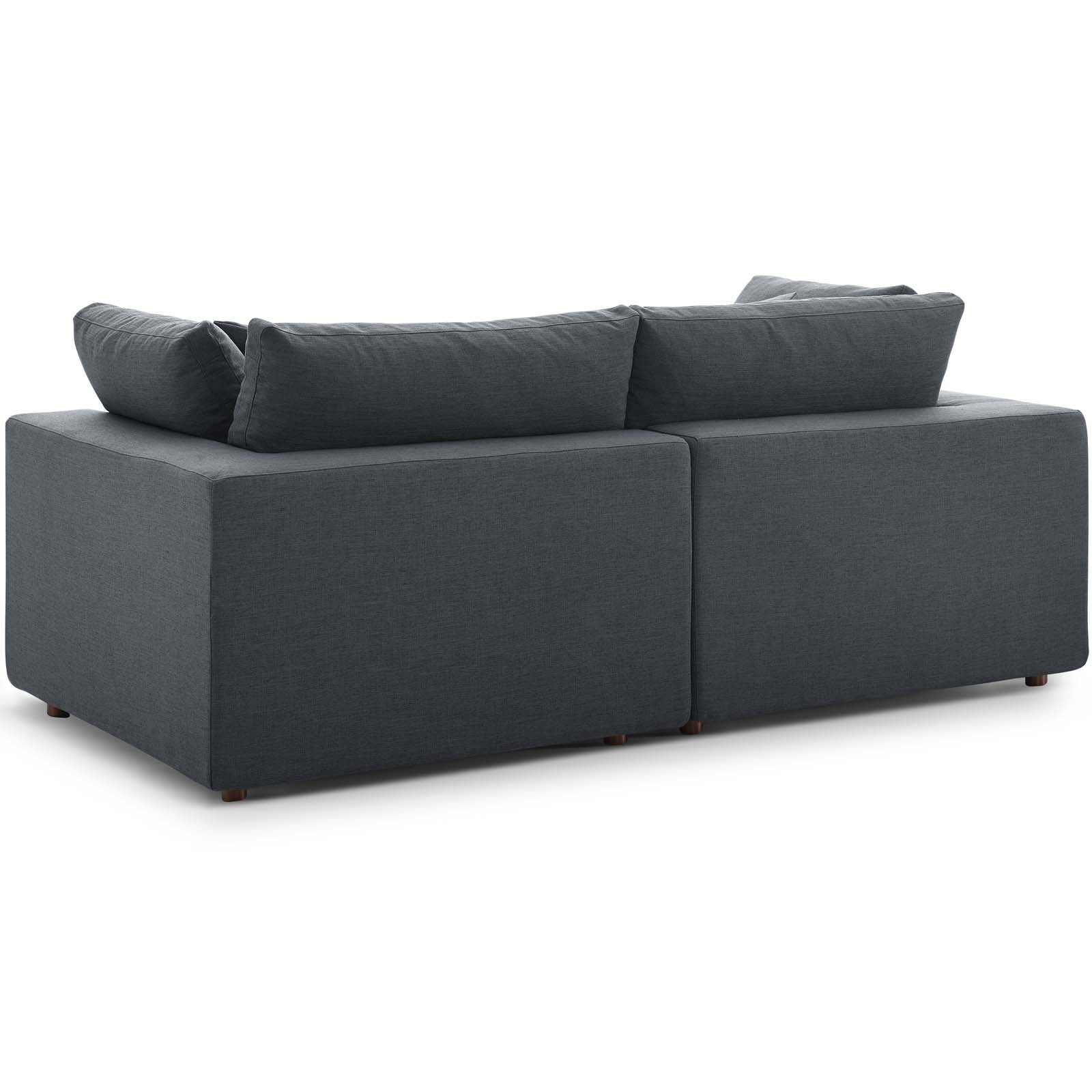 Commix 2 Piece Down Filled Overstuffed Sectional Sofa Set by Modway