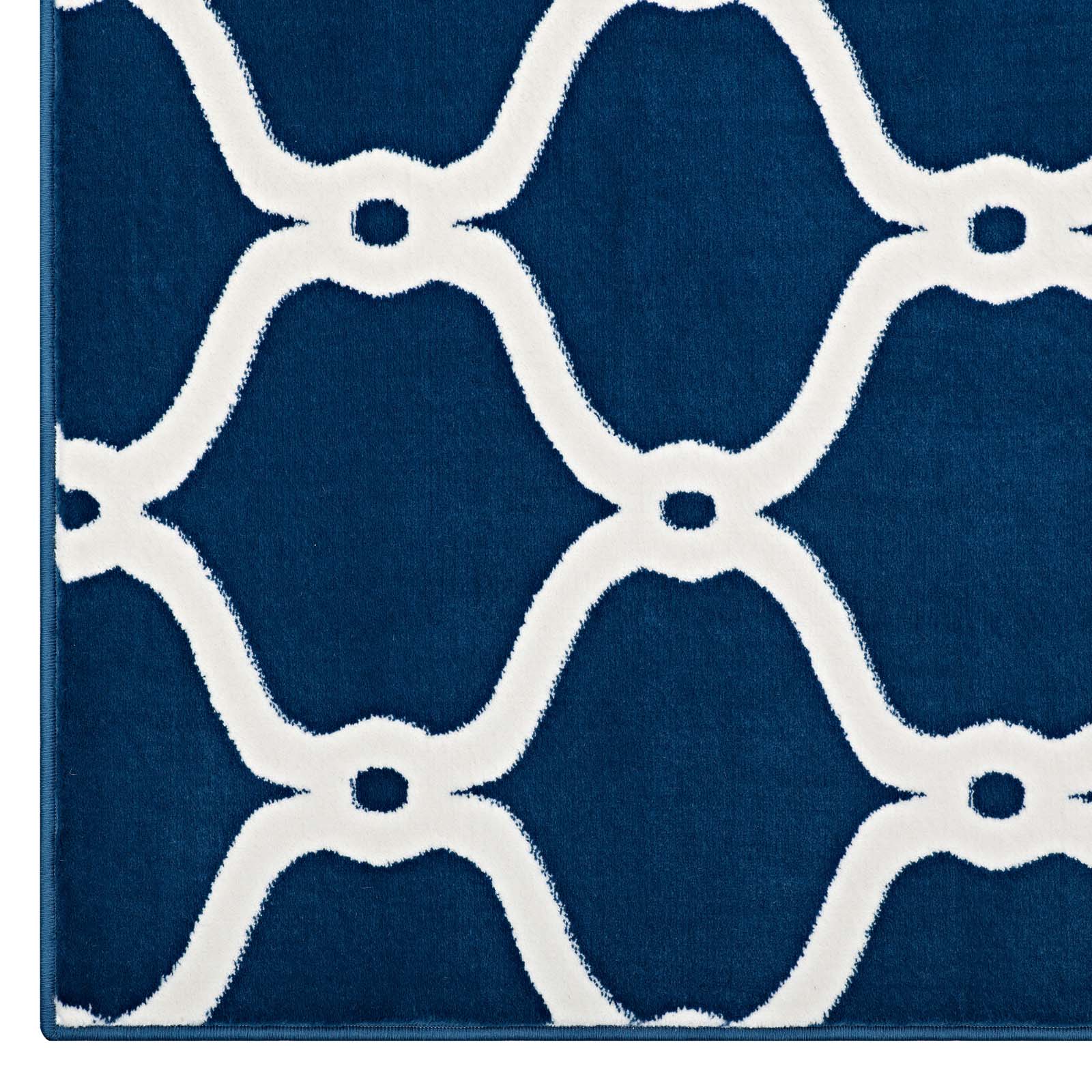 Beltara Chain Link Transitional Trellis 5x8 Area Rug by Modway