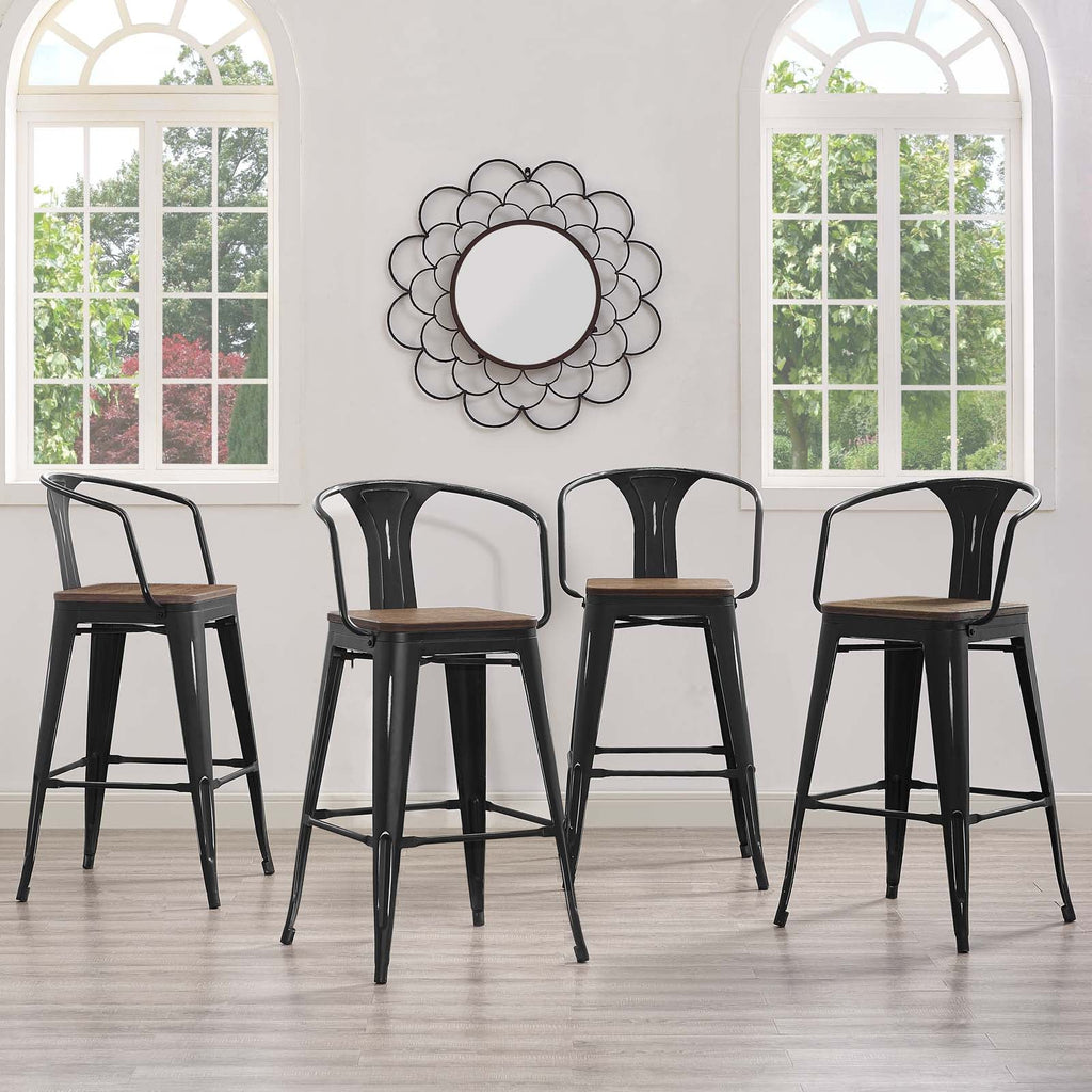 Promenade Bar Stool Set of 4 by Modway