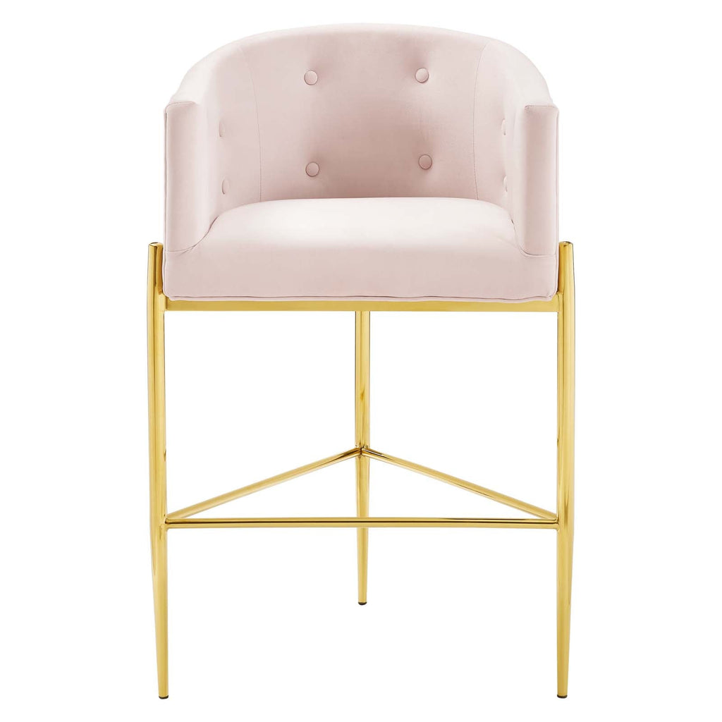 Savour Tufted Performance Velvet Bar Stool by Modway