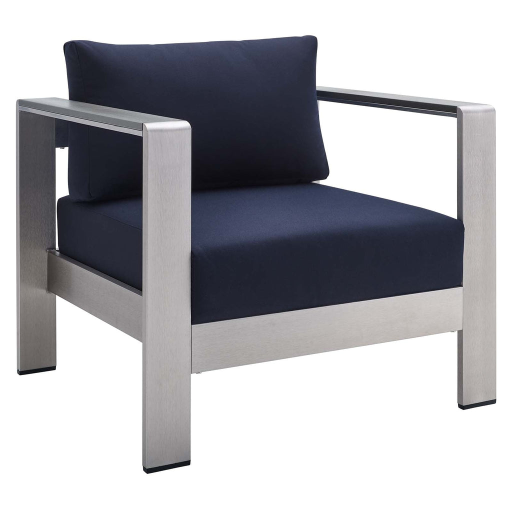 Shore 7 Piece Sunbrella¨ Fabric Outdoor Patio Aluminum Set by Modway