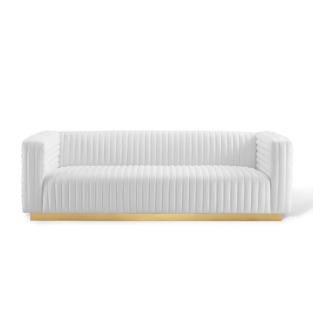 Charisma Channel Tufted Performance Velvet Living Room Sofa by Modway