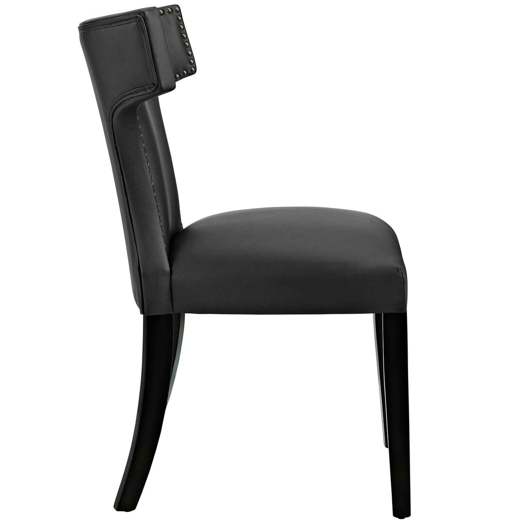 Curve Vinyl Dining Side Chair Set of 2 by Modway