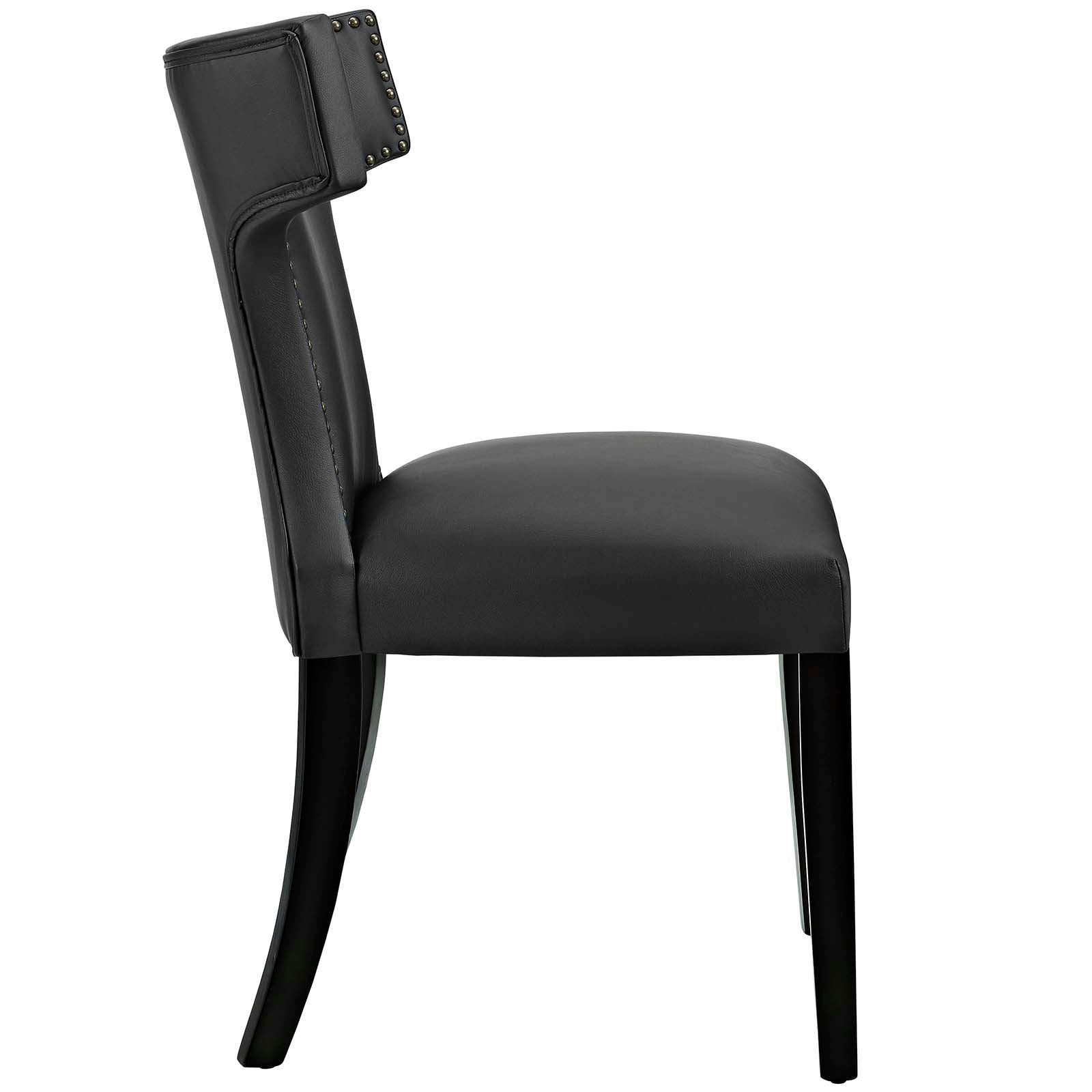 Curve Vinyl Dining Side Chair Set of 2 by Modway
