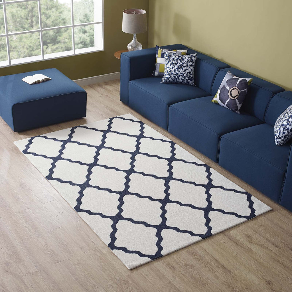 Marja Moroccan Trellis 5x8 Area Rug by Modway