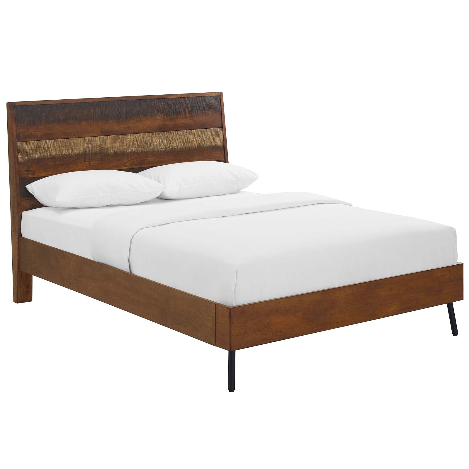 Arwen Queen Rustic Wood Bed by Modway