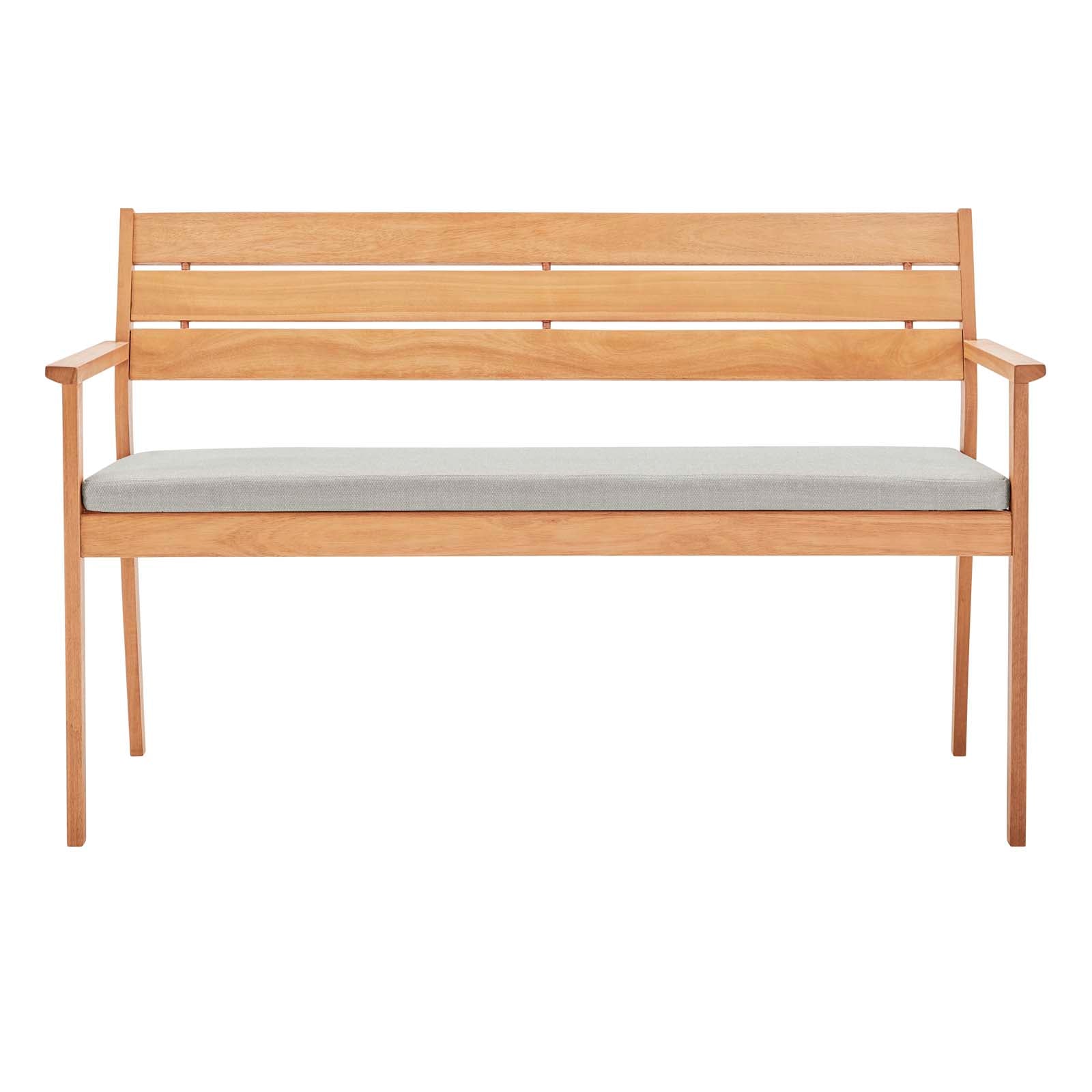 Viewscape Outdoor Patio Ash Wood Loveseat by Modway