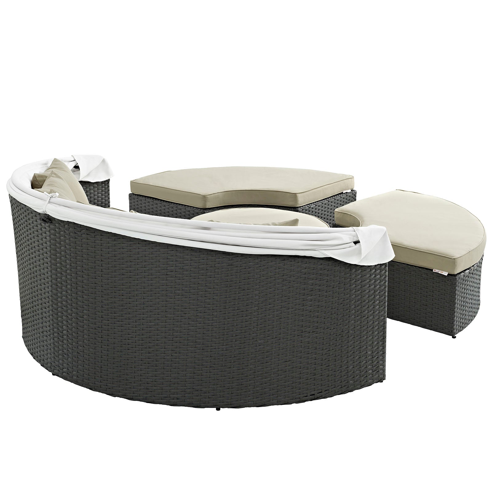 Sojourn Outdoor Patio Sunbrella¨ Daybed by Modway