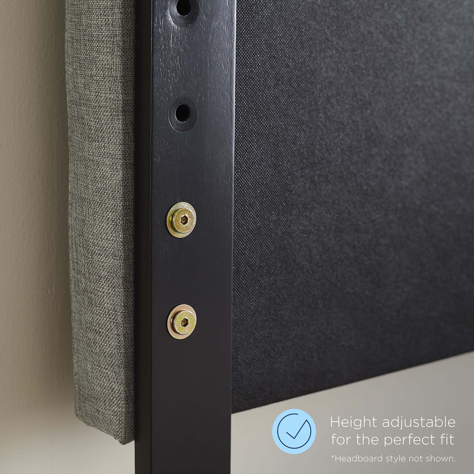 Draper Tufted Fabric and Wood King Headboard by Modway