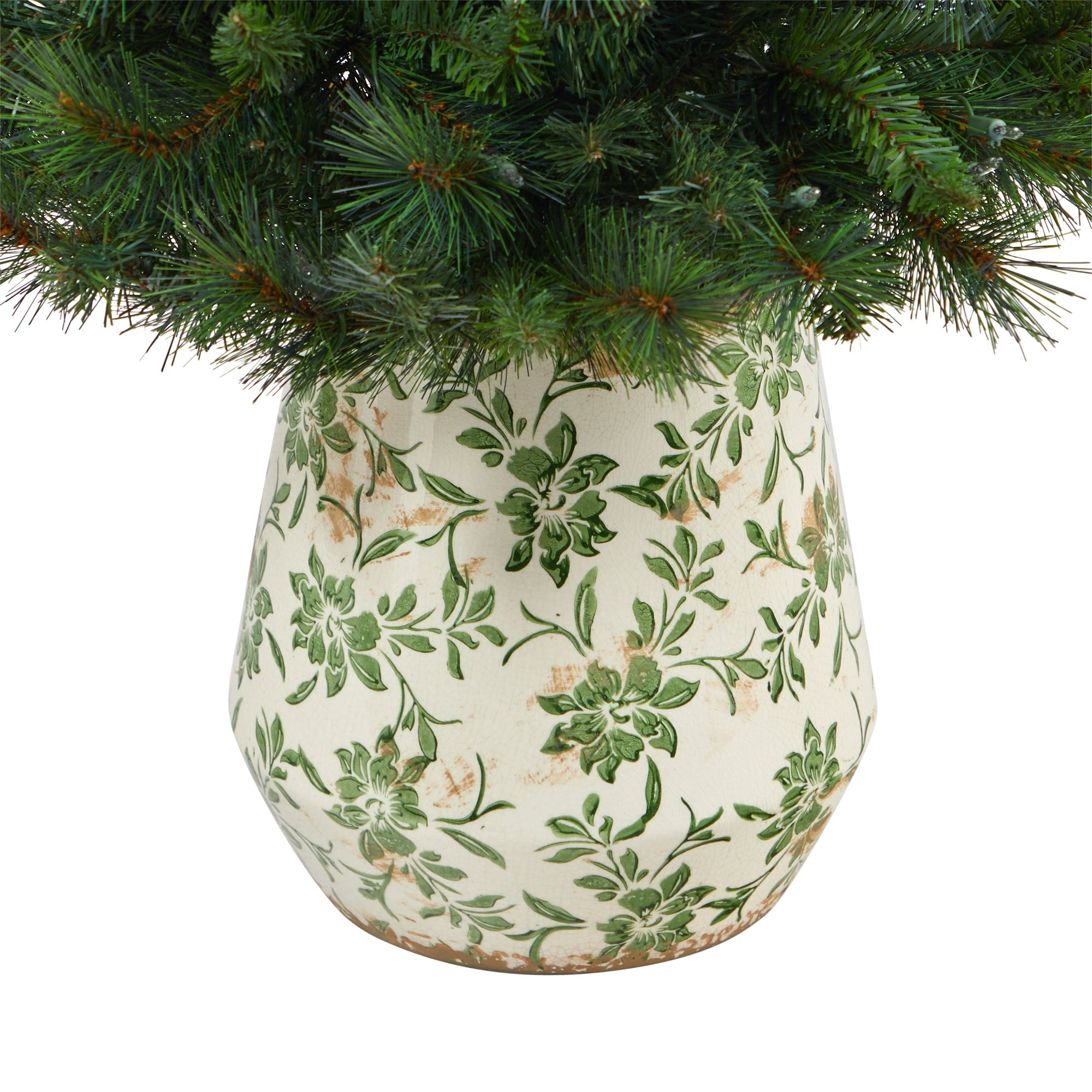 4.5' West Virginia Mountain Pine Artificial Christmas Tree w/ 100 Clear Lights