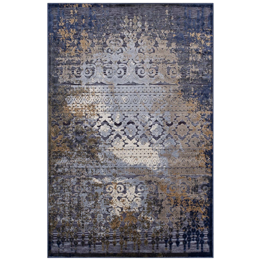 Kalene Distressed Vintage Turkish 8X10 Area Rug by Modway