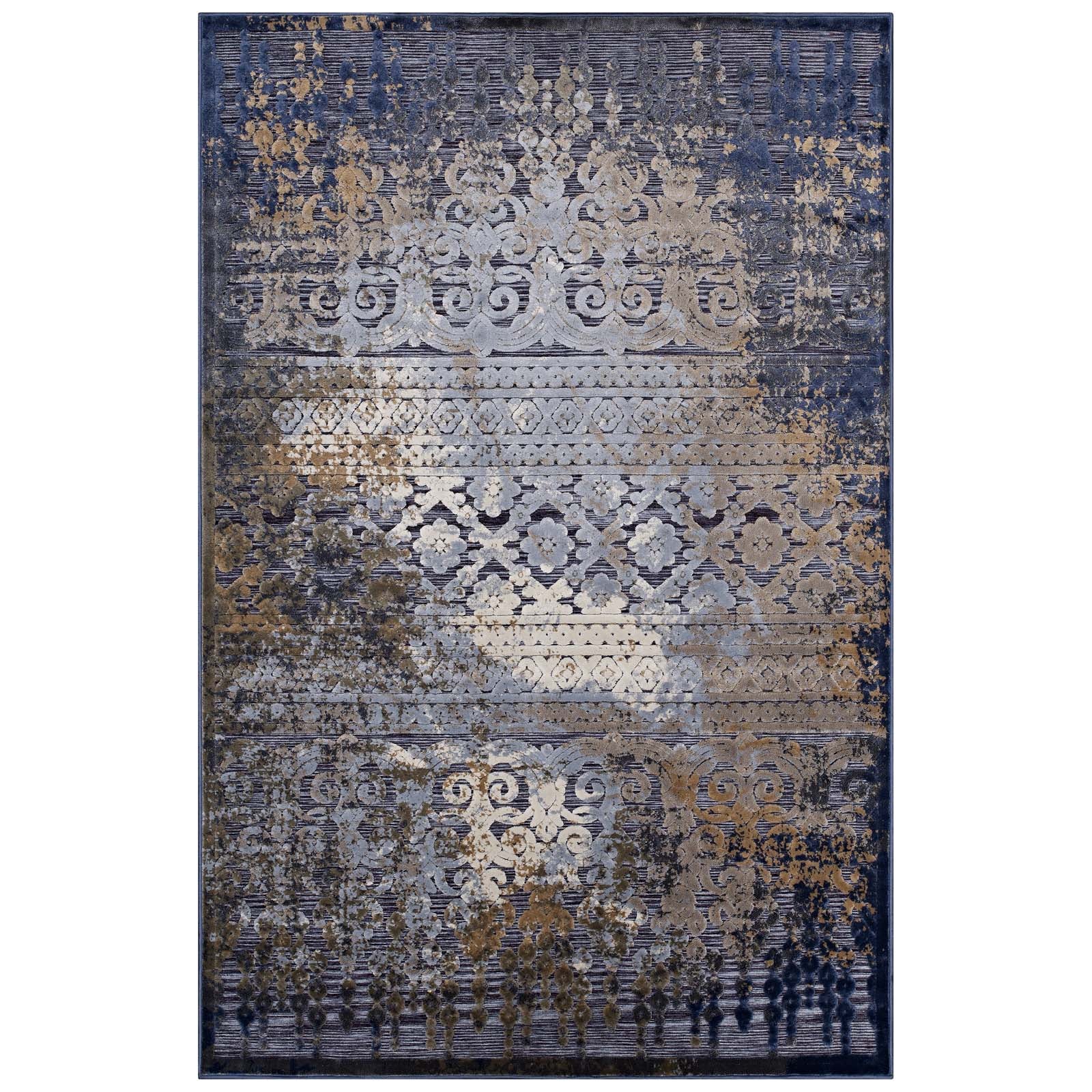 Kalene Distressed Vintage Turkish 8X10 Area Rug by Modway