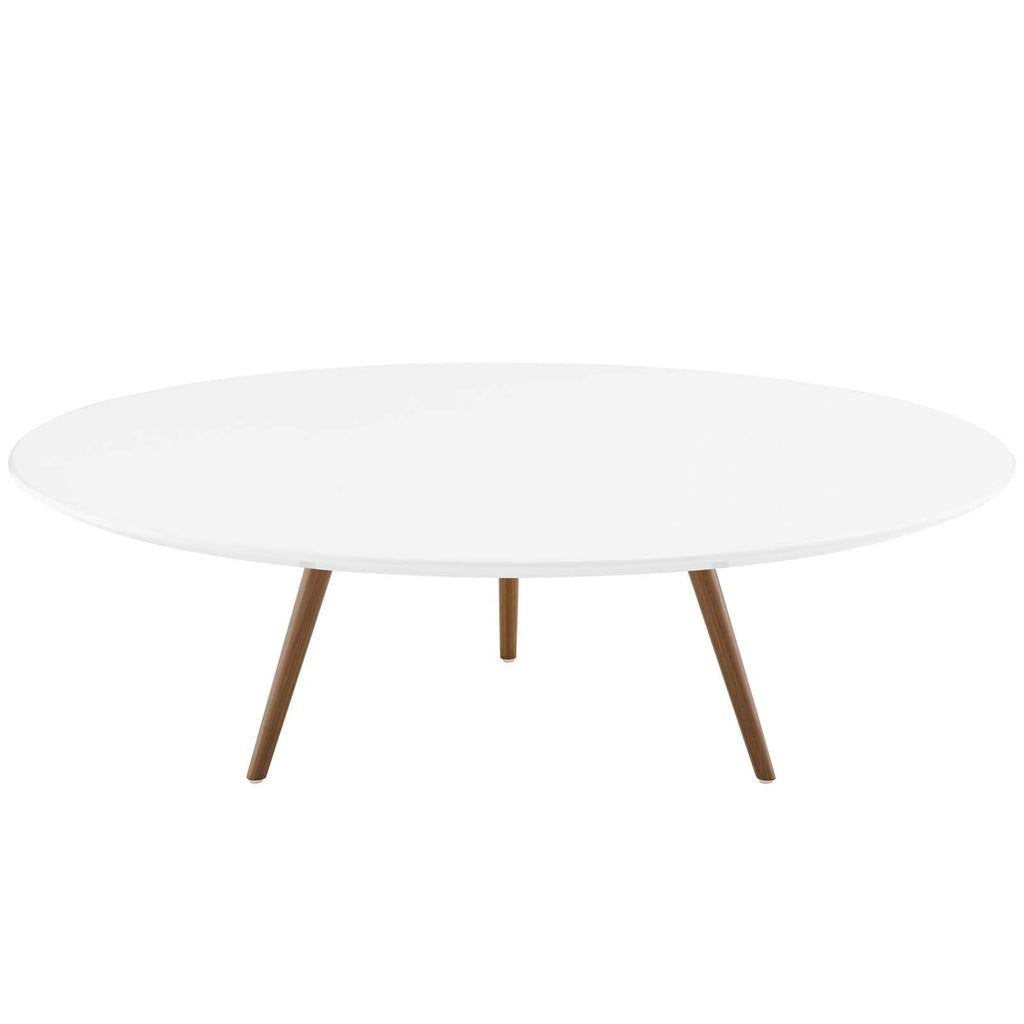 Lippa 48" Round Wood Coffee Table with Tripod Base by Modway