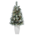 3.5' Frosted Tip British Columbia Mountain Pine Artificial Christmas Tree