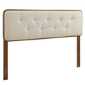 Collins Tufted Fabric and Wood King Headboard by Modway