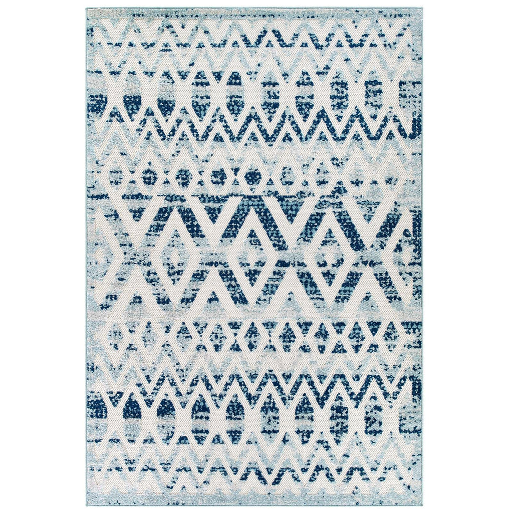 Reflect Tamako Diamond and Chevron Moroccan Trellis 5x8 Indoor / Outdoor Area Rug by Modway