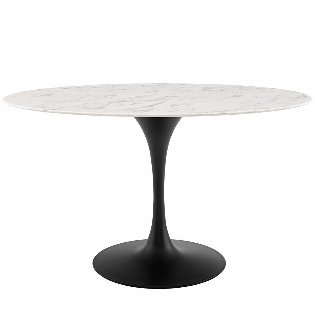 Lippa 54" Oval Faux Marble Dining Table by Modway