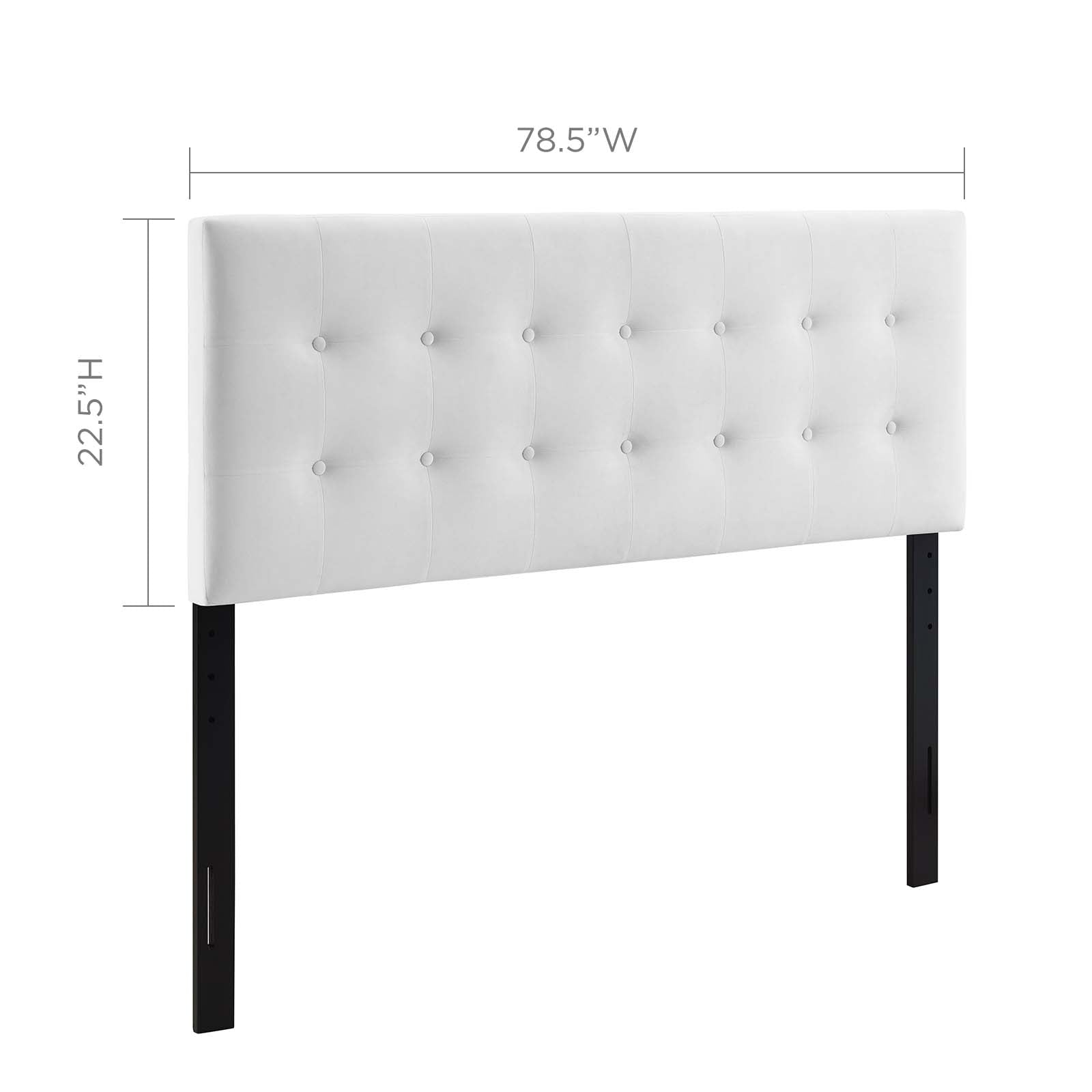 Emily Biscuit Tufted Performance Velvet King Headboard by Modway