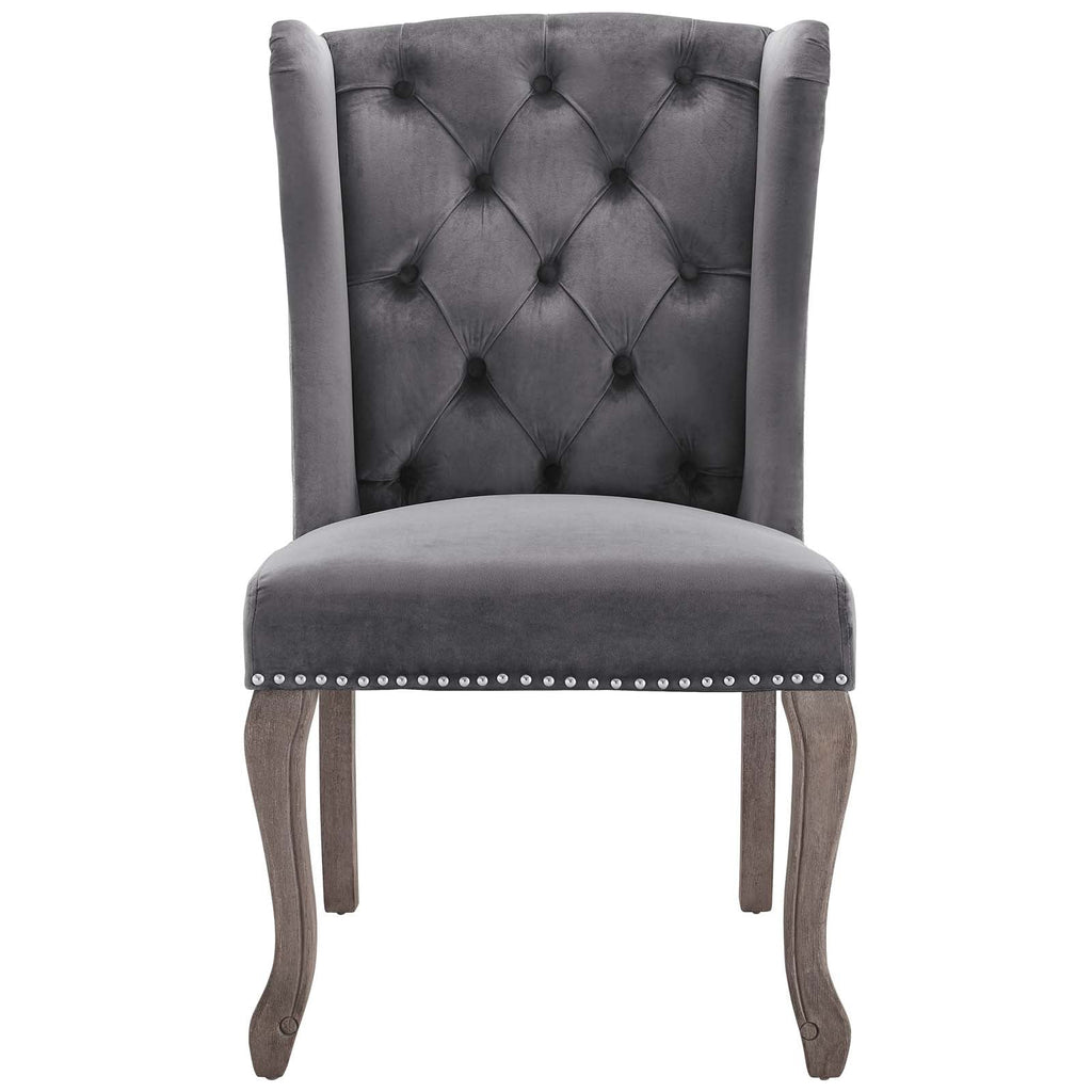 Apprise Performance Velvet Side Chair Set of 2 by Modway