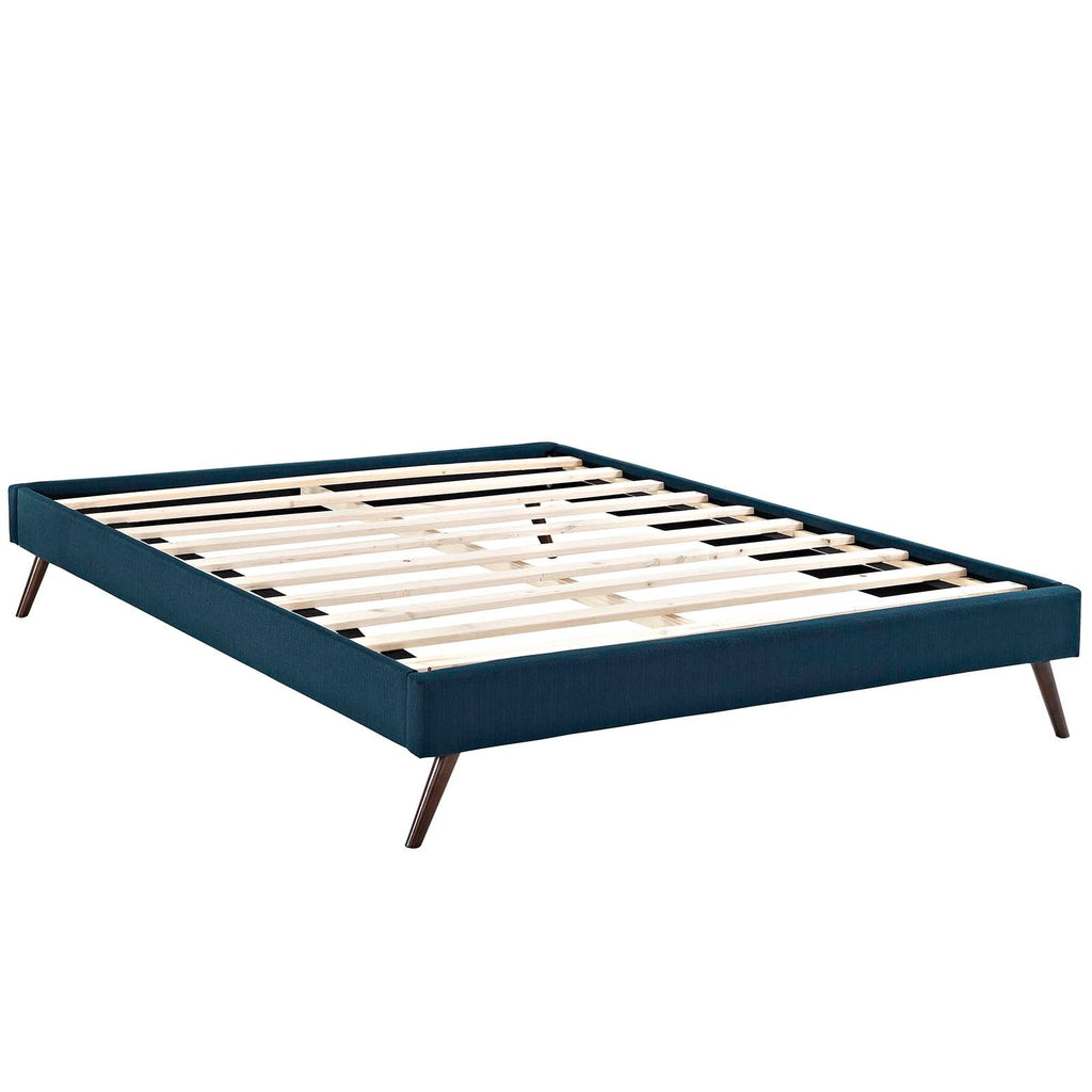Loryn Fabric Full Bed Frame with Round Splayed Legs by Modway